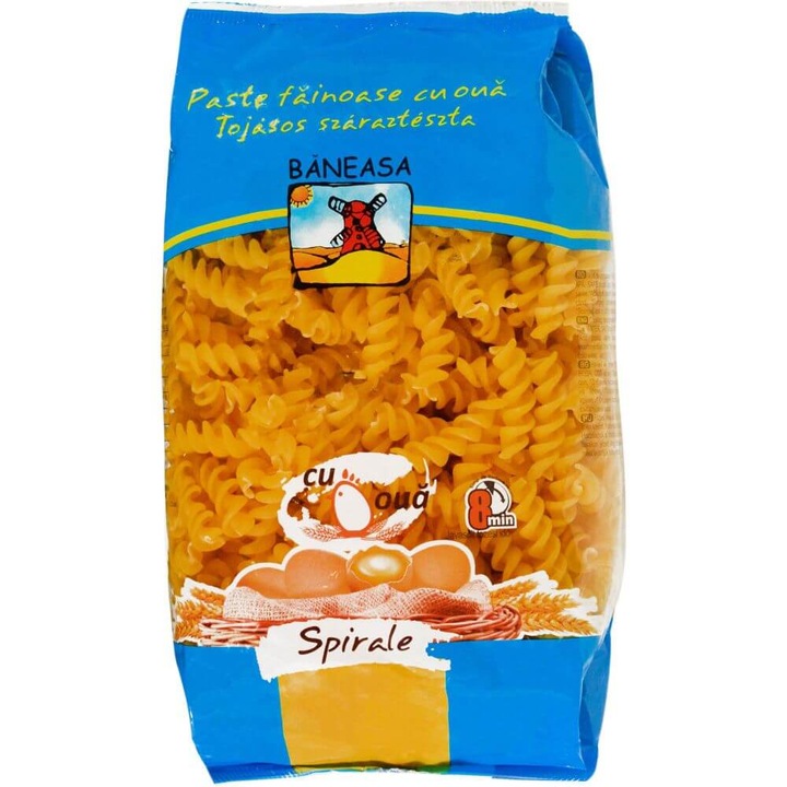 Lisztes tészta tojásos Baneasa Spirale, 400 g