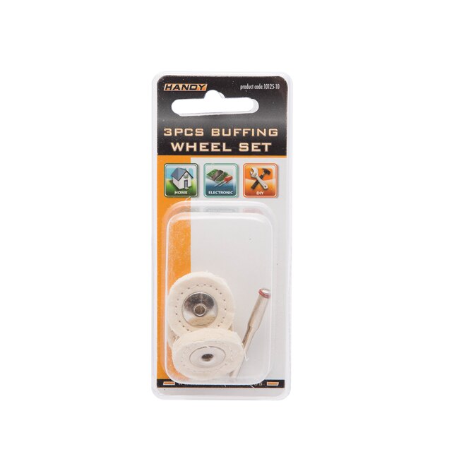 Set discuri pentru lustruit, din pasla, ax 3,1 mm, 3 buc