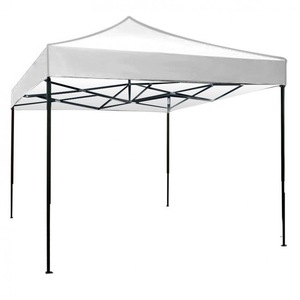 Cort Pavilion 3x3m Flippy® Pliabil, 18,5 kg, Cadru Metal pentru Curte, Gradina, Evenimente, Alb