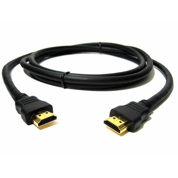 Cablu HDMI Sbox male-male, conectori placati cu aur, 10m lungime, Negru Cablu HDMI Sbox male-male, conectori placati cu aur, 10m lungime, Negru
