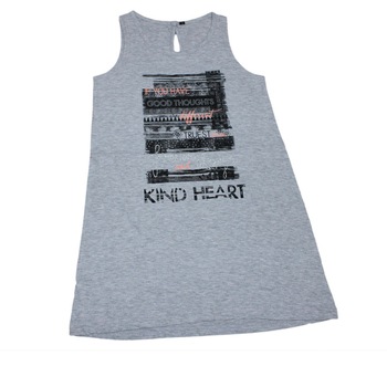 Rochie copii de vara Losan Kind Heart, Gri Rochie copii de vara Losan Kind Heart, Gri