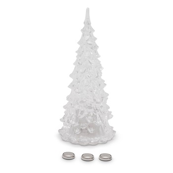 Decoratiune Pom de Craciun LED, acril, 12 cm Decoratiune Pom de Craciun LED, acril, 12 cm
