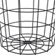 Cos metalic negru, D34 cm