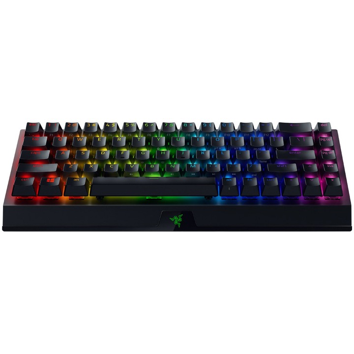 Клавиатура Gaming Razer BlackWidow V3 Mini, Механична, Wireless HyperSpeed, Формат 65%, Подсветка Chroma RGB, Switch Razer Yellow, Black
