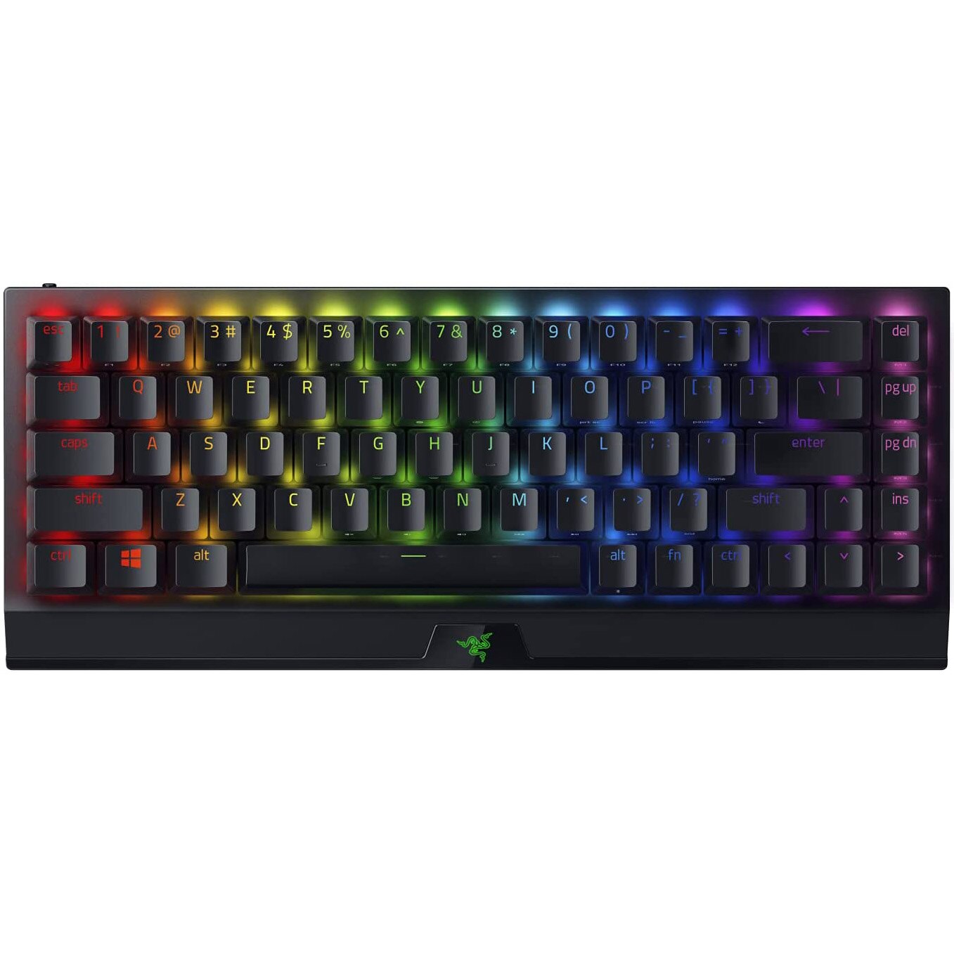 Tastatura gaming mecanica Razer BlackWidow V3 Mini, wireless HyperSpeed, format 65%, iluminare Chroma RGB, switch Razer Yellow, Negru