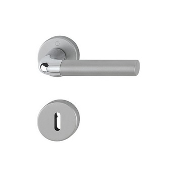 Maner usa interior, Hoppe Bremen, cu rozeta pentru cheie, material aluminiu, crom lucios/satinat Maner usa interior, Hoppe Bremen, cu rozeta pentru cheie, material aluminiu, crom lucios/satinat