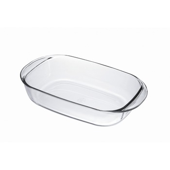 Tava copt Ibili-Kristall, sticla borosilicata, 27x14x7 cm, transparent Tava copt Ibili-Kristall, sticla borosilicata, 27x14x7 cm, transparent