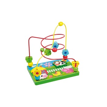 Jucarie dexteritate, lemn multicolor, labirint Multicolor Jucarie dexteritate, lemn multicolor, labirint Multicolor