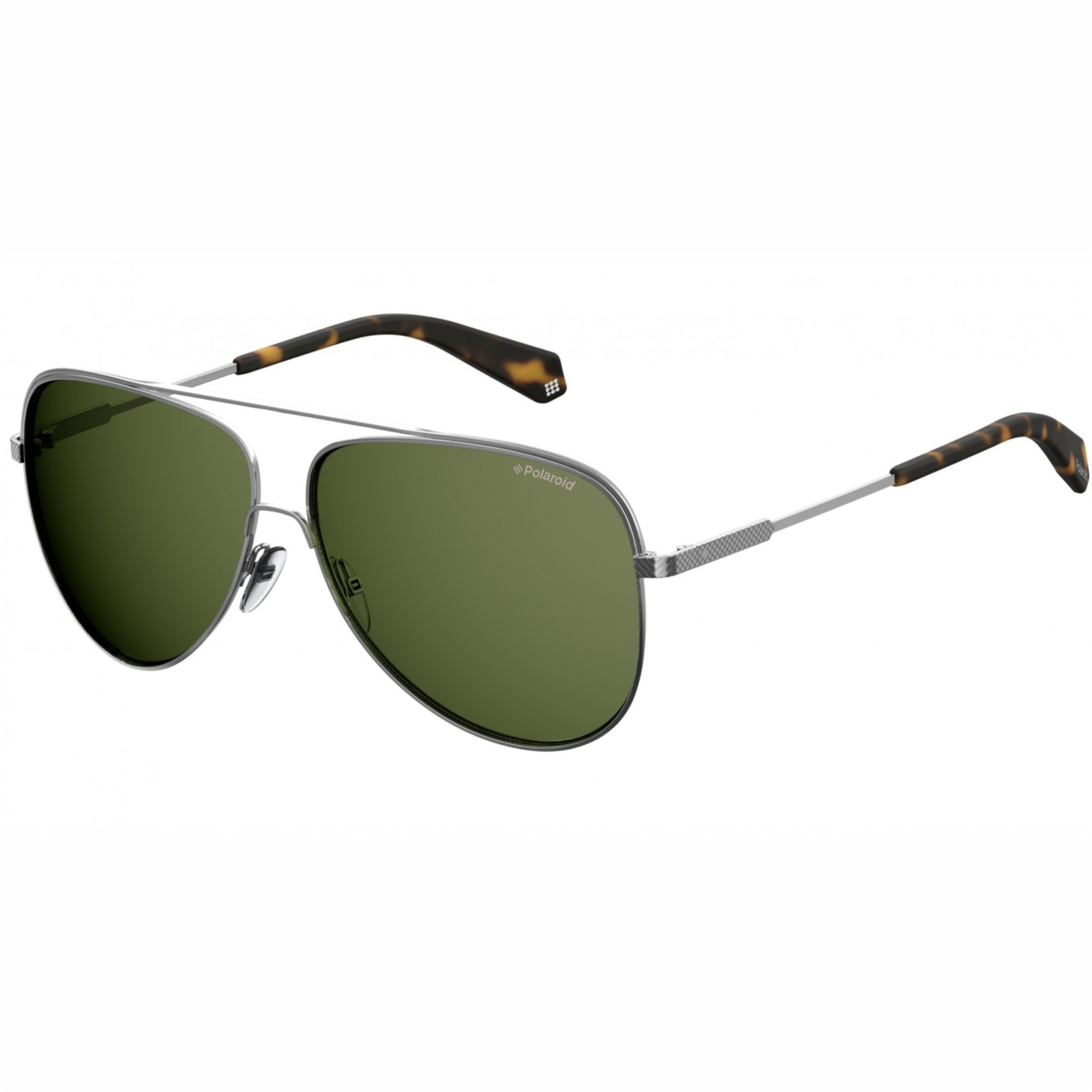 Ochelari de soare barbati Polaroid Aviator Ruthenium/Havana/Green Polarized PLD2054/F/S KJ1/UC