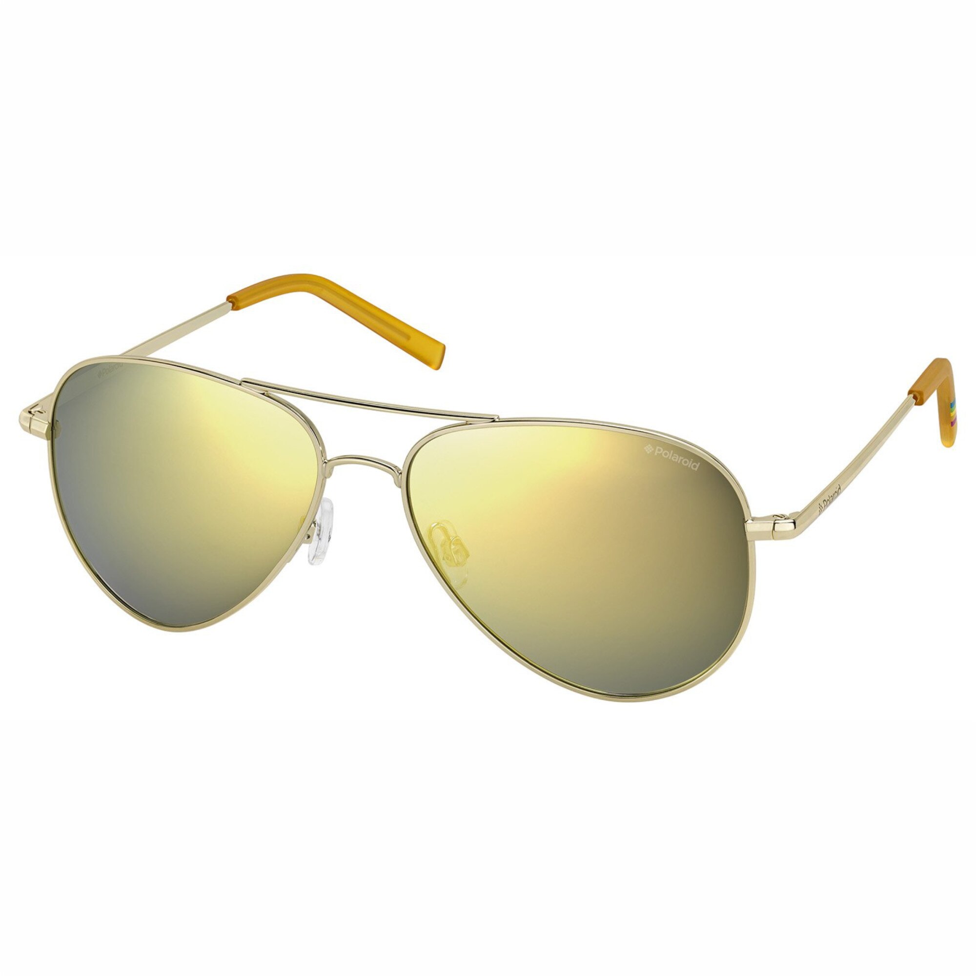 Ochelari de soare barbati Polaroid Aviator Polarized Gold/Mirrored Gold/Grey Polarized PLD6012/N J5G/LM