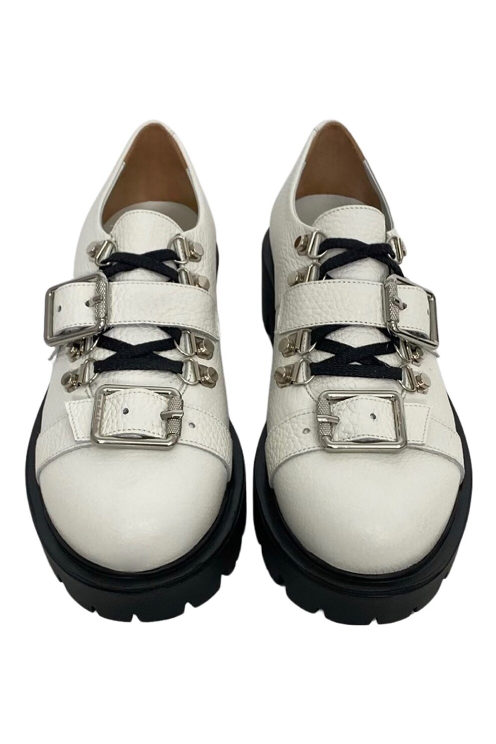 Mouthpiece Ironic Credentials Aliss Shoes, Pantofi casual din piele cu toc masiv Vania, Alb, 36 - eMAG.ro
