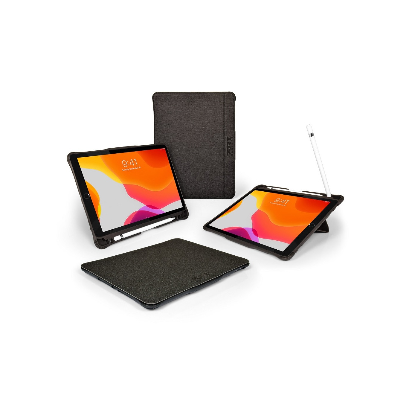 Husa Antisoc Port Designs Manchesterc II Rugged pentru iPad 10.2 2019, iPad Air 10.5, Negru