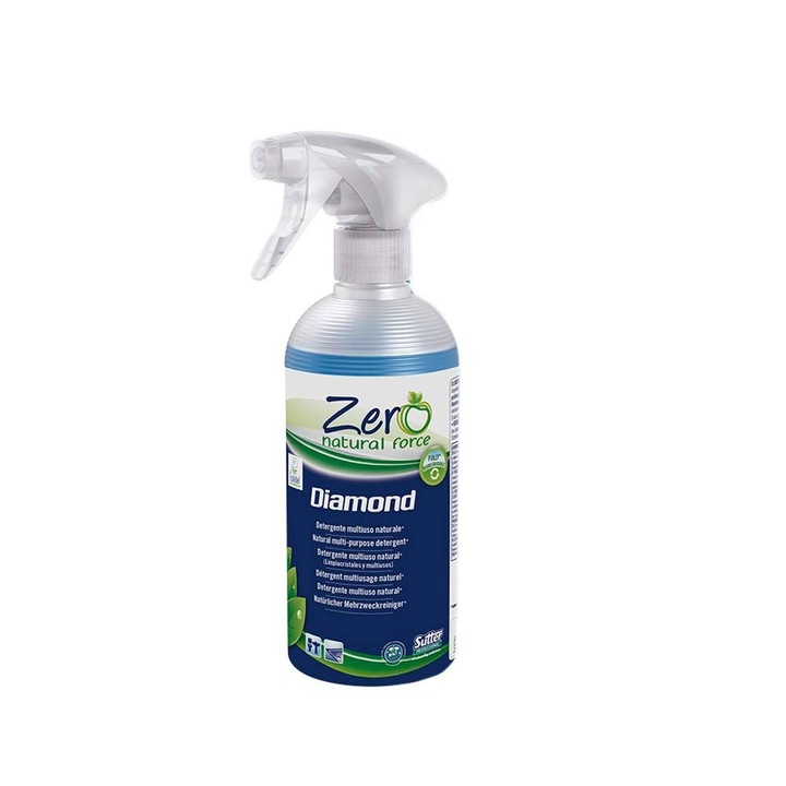 Detergent Universal Natural, Sutter Diamond, Ideal pentru Suprafete din Sticla si Oglinzi, 500 ml