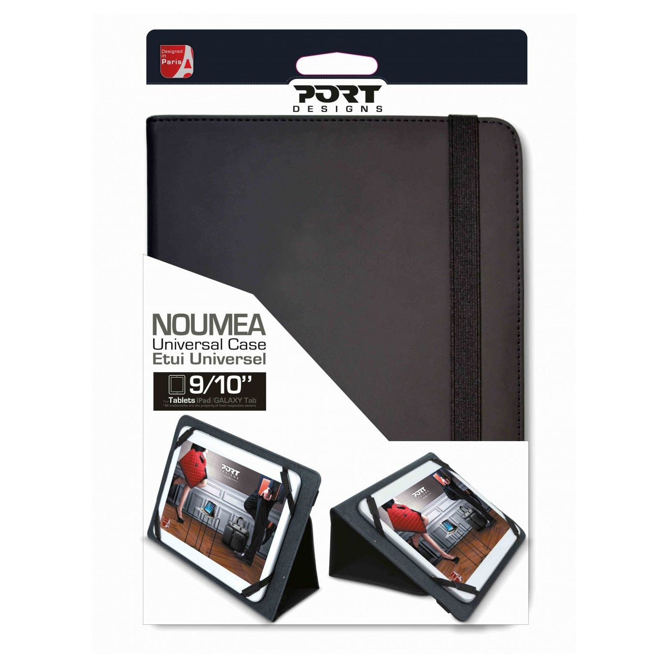 Husa Universala Port Designs Noumea pentru tableta 9/10", Negru