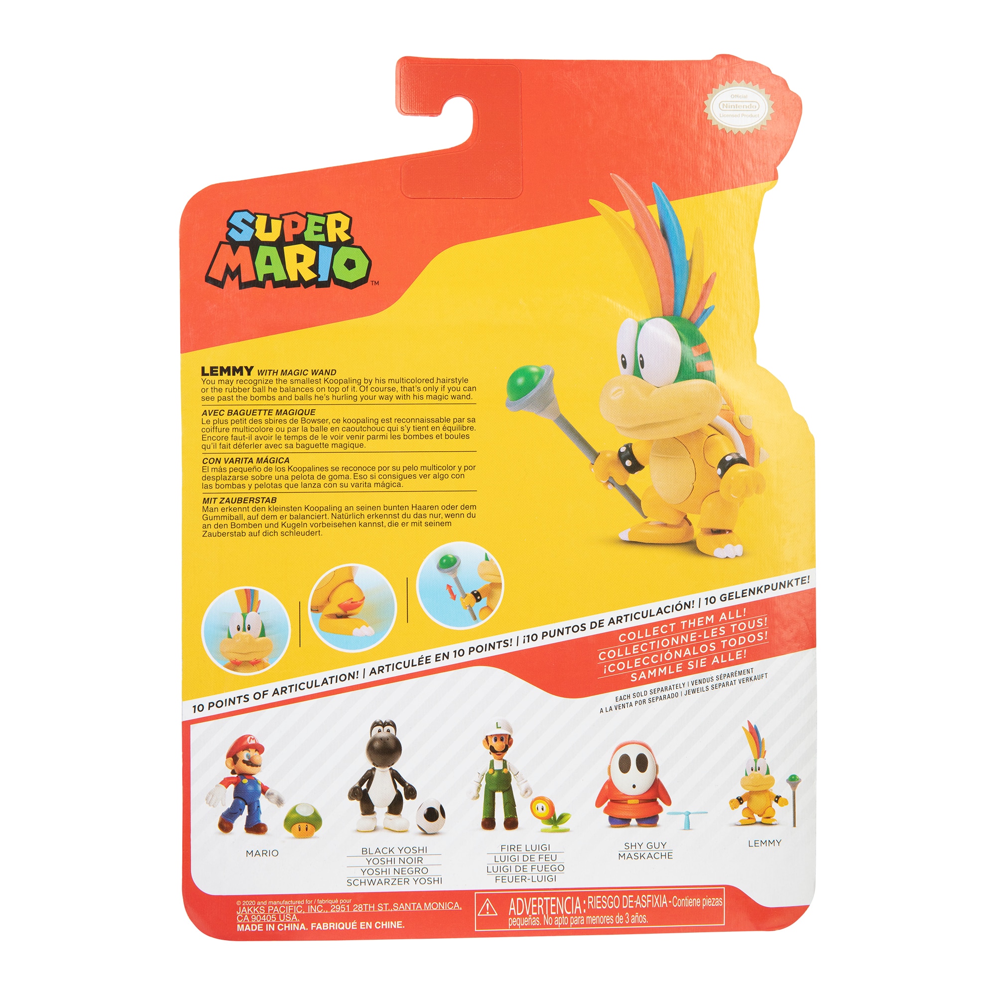 Figurina Nintendo Super Mario - Lemmy Koopa, 10 cm - eMAG.ro