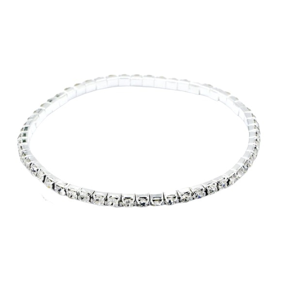 Bratara de picior argintie GODDESS 1 rand