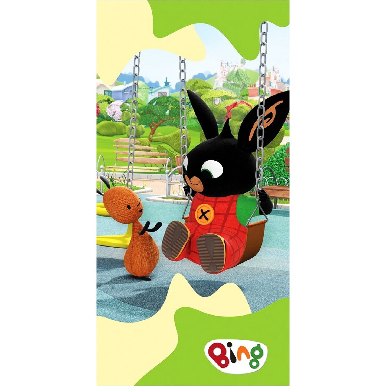 Prosop copii Bing pentru plaja sau baie, bumbac, multicolor, dimensiune 70 cm x 140 cm