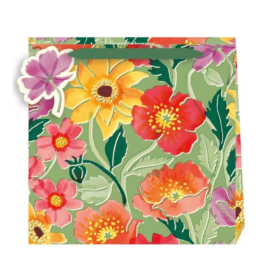 Punga de cadou - Medium - Poppy Garden, Cu model