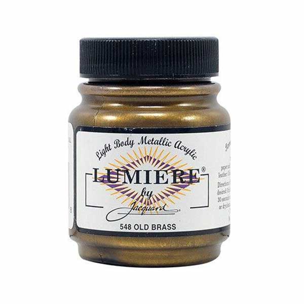 Vopsea pentru materiale textile Jacquard Lumiere, 67 ml, Old Brass