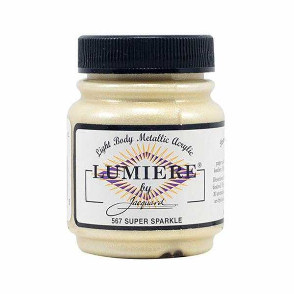 Vopsea pentru materiale textile Jacquard Lumiere, 67 ml, Super Sparkle