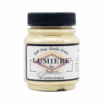 Vopsea pentru materiale textile Jacquard Lumiere, 67 ml, Super Sparkle Vopsea pentru materiale textile Jacquard Lumiere, 67 ml, Super Sparkle