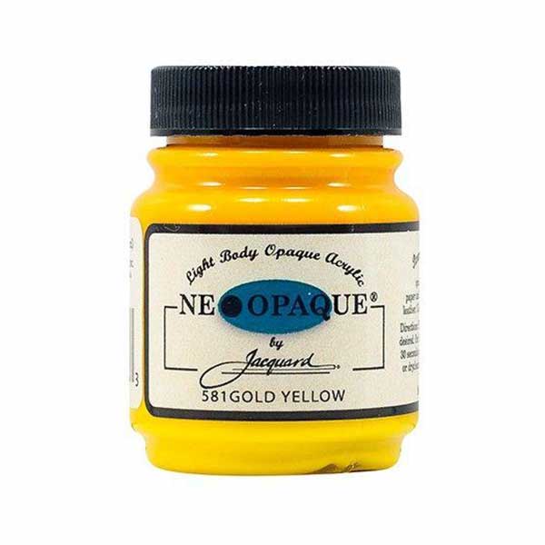 Vopsea pentru materiale textile Jacquard Neopaque, 67 ml, Golden Yellow