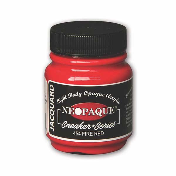 Vopsea pentru materiale textile Jacquard Neopaque, Sneaker Series, 67 ml, Fire Red