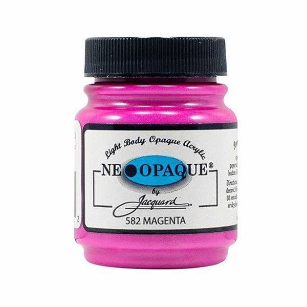 Vopsea pentru materiale textile Jacquard Neopaque, 67 ml, Magenta