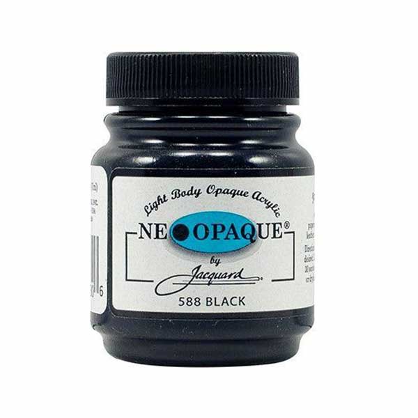 Vopsea pentru materiale textile Jacquard Neopaque, 67 ml, Black