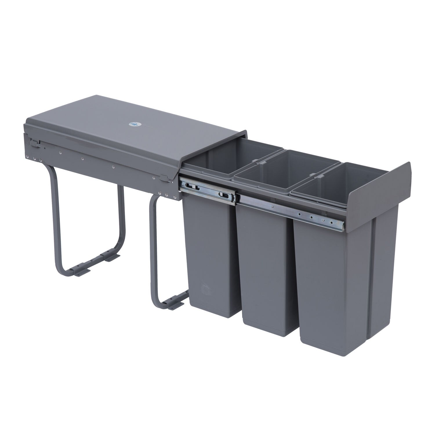 Cos de gunoi incorporabil N001 3x10 Litri-colectare selectiva