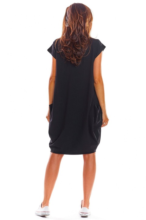 Rochie scurta cu buzunare ample