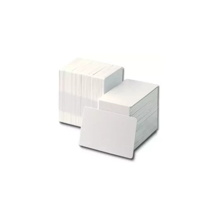 Zebra Premier PVC kártya, CR80, 30mil, fehér, 100 darabos csomag