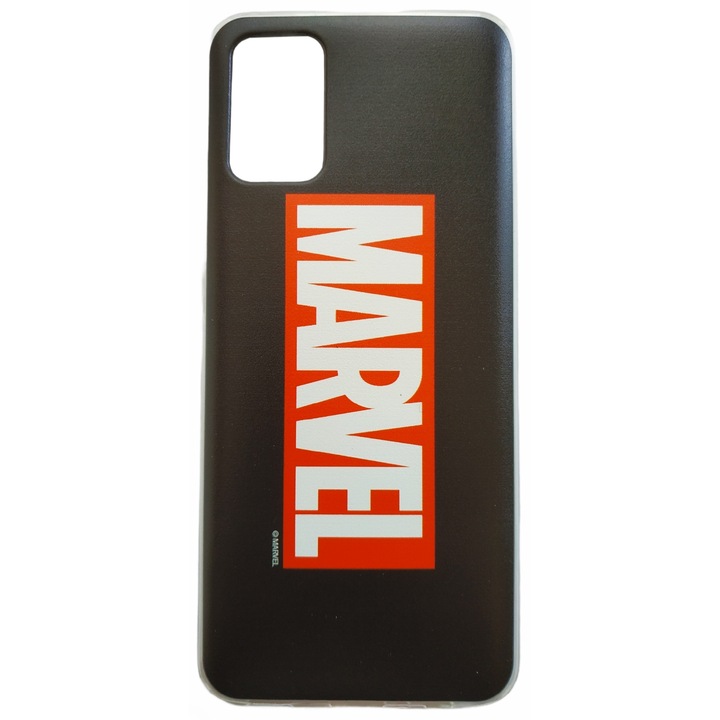 Предпазен гръб Marvel Case, 001, Full Print, за Samsung Galaxy A02s, Черен/Червен/Бял