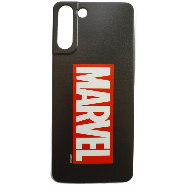 Husa telefon, Marvel, Pentru Samsung Galaxy S21 Plus, Negru/Rosu/Alb