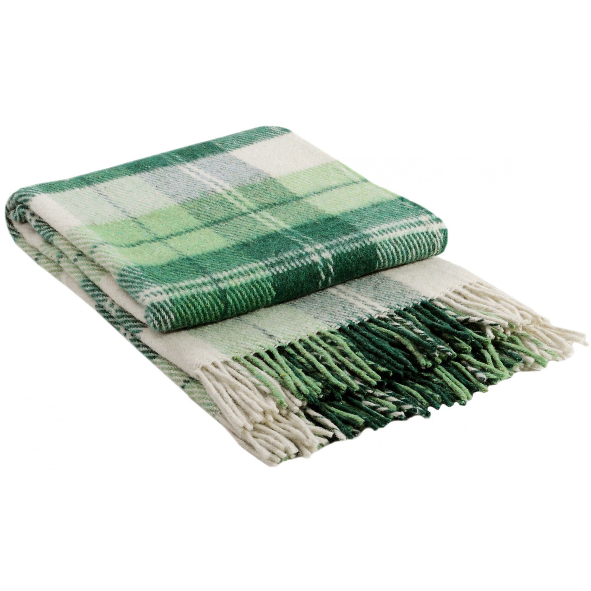 Patura din lana merinos, Valentini Bianco, Elf, 200 x 220 cm, Verde, design 2