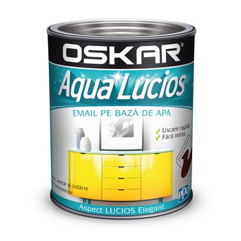 Vopsea email pe baza de apa Oskar Aqua Lucios, Maro Nomad, 0.6 l Vopsea email pe baza de apa Oskar Aqua Lucios, Maro Nomad, 0.6 l