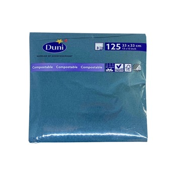 Servetele de Masa, Duni Ocean Teal, Dimensiune 33x33 cm, 125 Buc/Pachet, 3 Straturi, Culoare Verde Servetele de Masa, Duni Ocean Teal, Dimensiune 33x33 cm, 125 Buc/Pachet, 3 Straturi, Culoare Verde
