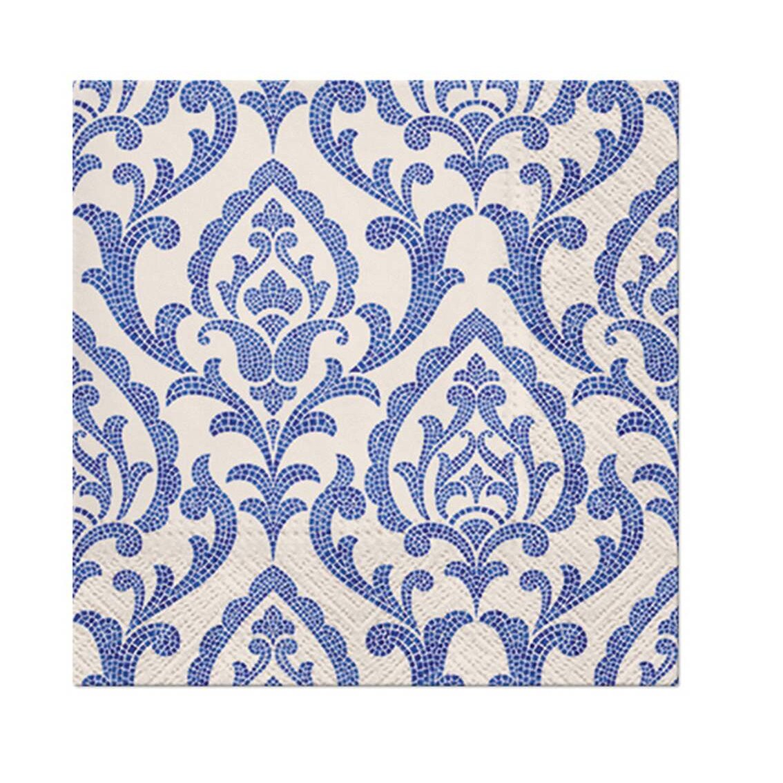 Set 20 Servetele Ceramica Portugheza, Multicolor, 33x33 cm