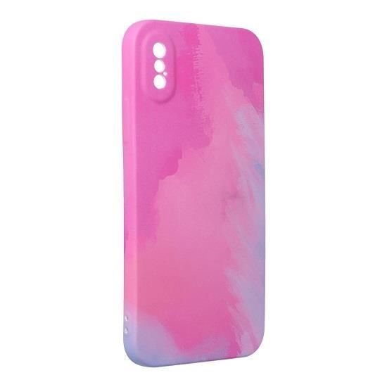 Husa Compatibila cu Apple iPhone XS,iPhone X - Forcell Pop Pink/Blue
