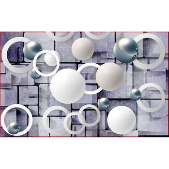 Fototapet Bile, cercuri, abstract, 220 x 135 cm Fototapet Bile, cercuri, abstract, 220 x 135 cm