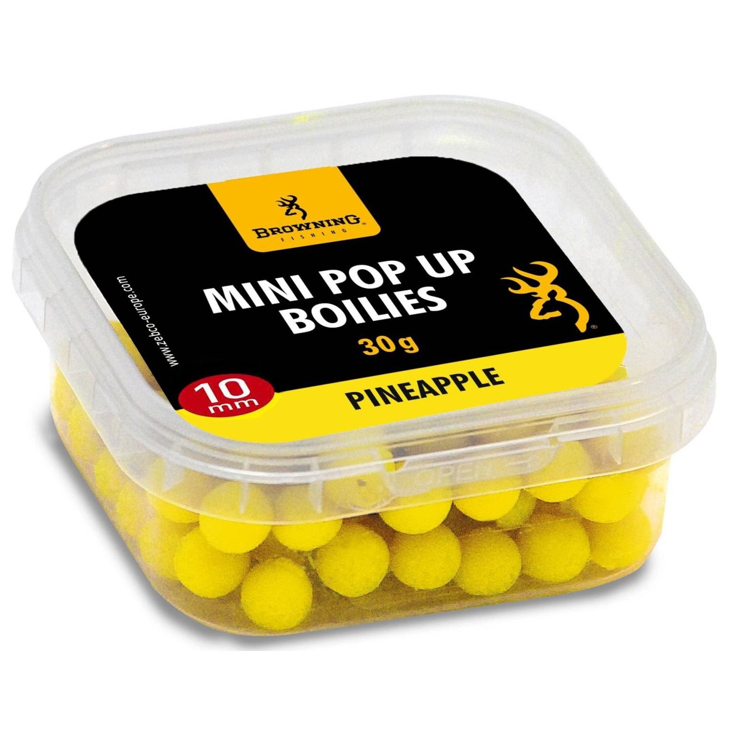 Pop up Mini Pop up Boilie pre-drilled yellow Pineapple 10mm