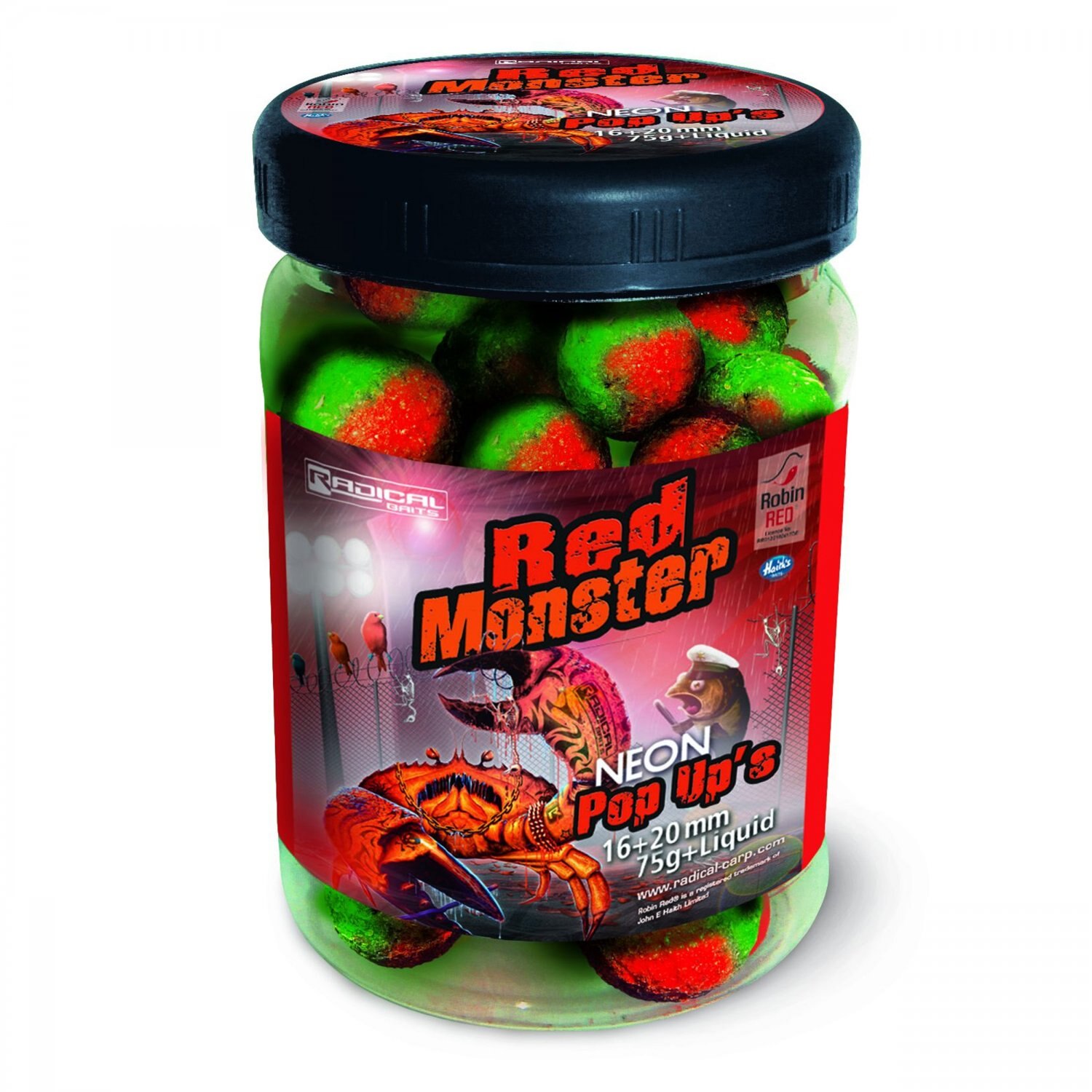 Pop up Red Monster Neon Pop Up’s 16mm 75g