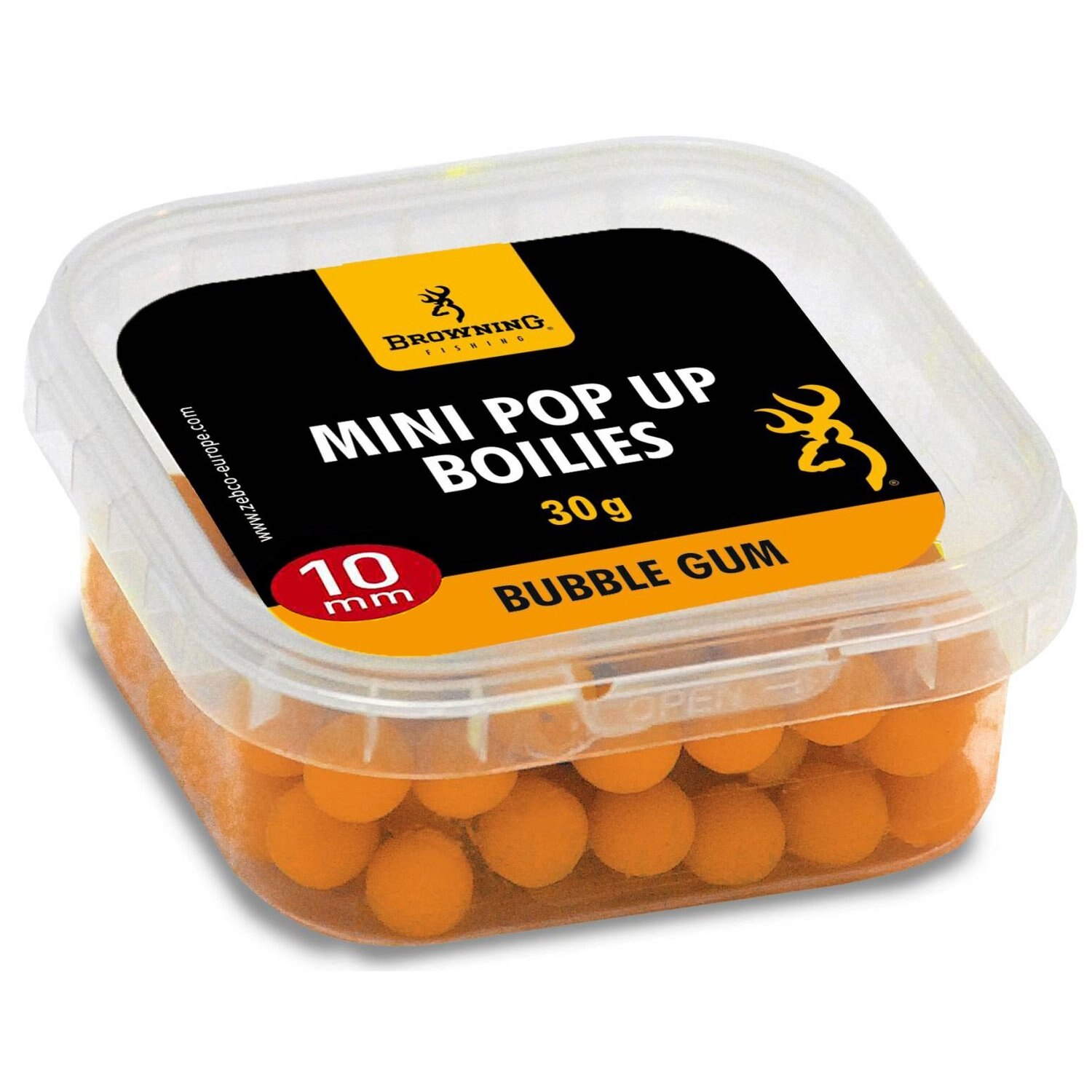 Pop up Mini Pop up Boilie pre-drilled orange Bubble Gum 10mm