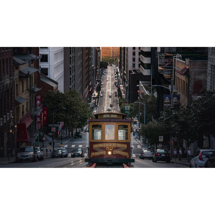 Öntapadó PVC tapéta - Boulevard From San Francisco, 100 x 150 cm