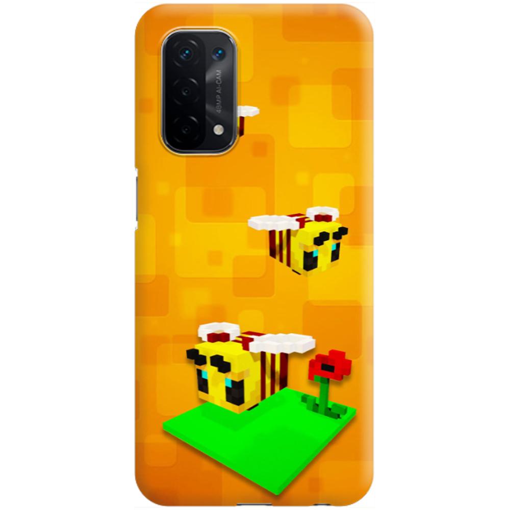 Husa silicon compatibila cu Oppo A12 model Minecraft Bees, Silicon, TPU Viceversa