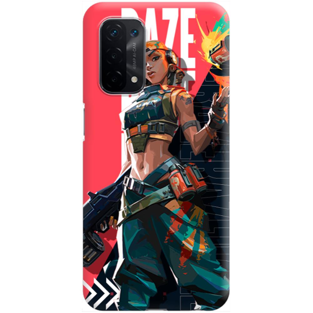 Husa silicon compatibila cu Oppo A15 model Raze Valorant, Silicon, TPU Viceversa