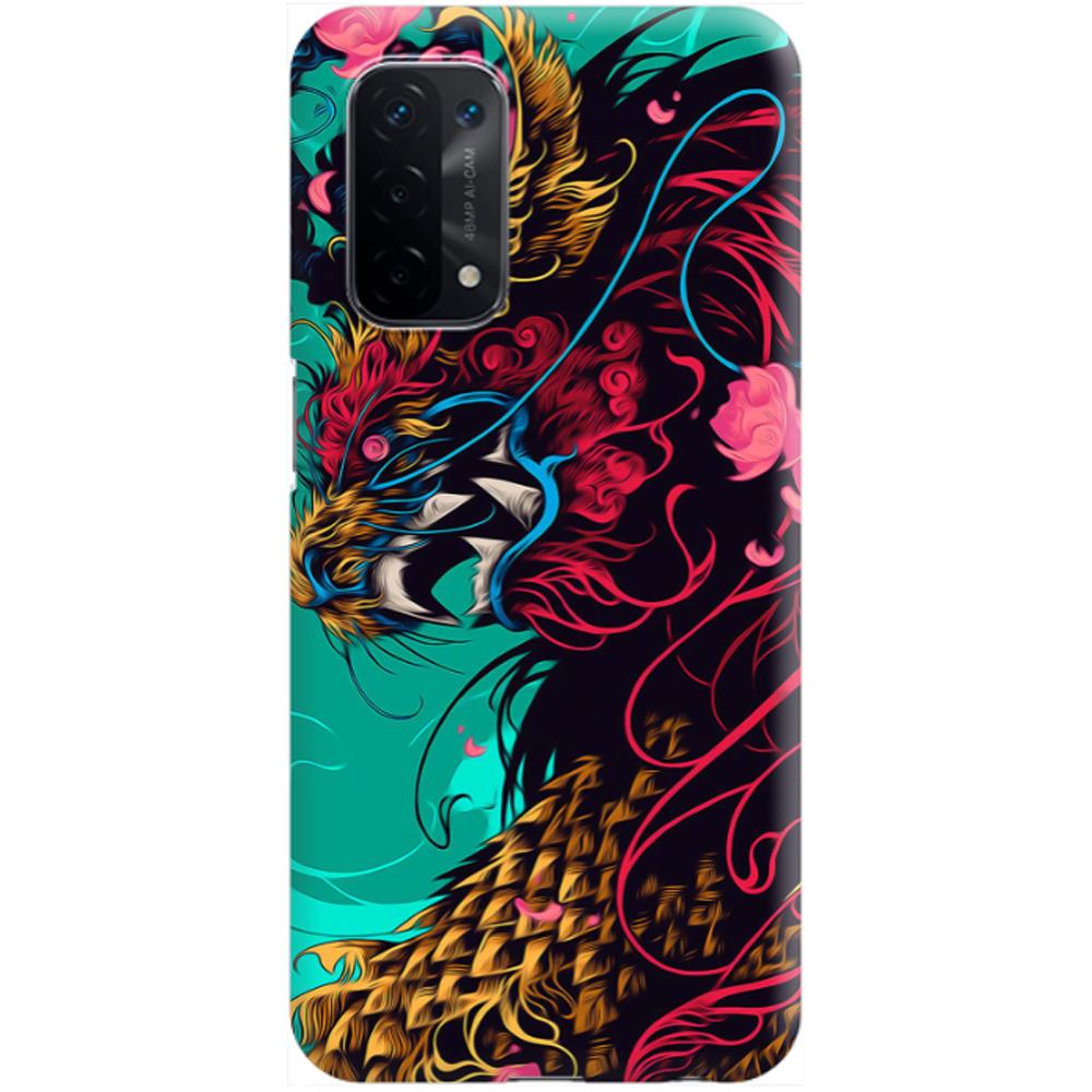 Husa silicon compatibila cu Oppo A15 model Chinese Dragon, Silicon, TPU Viceversa