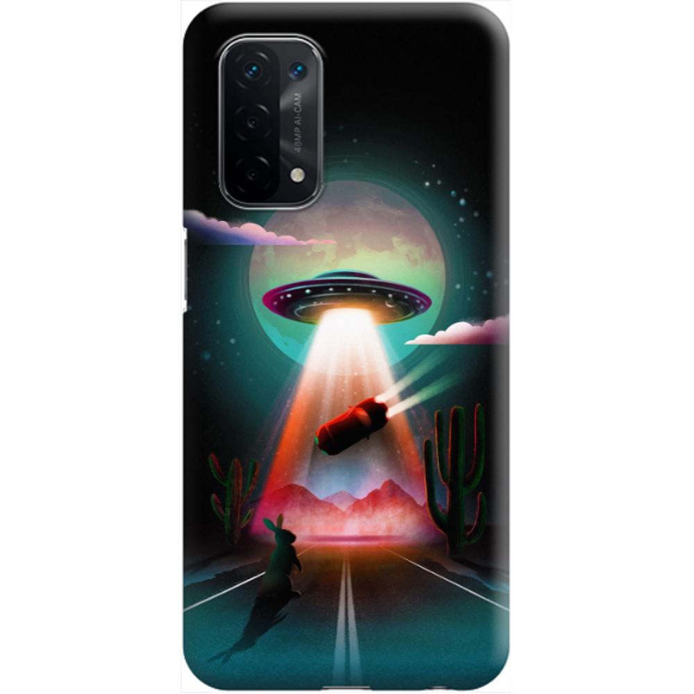 Husa silicon compatibila cu Oppo A15 model Alien Abduction, Silicon, TPU Viceversa