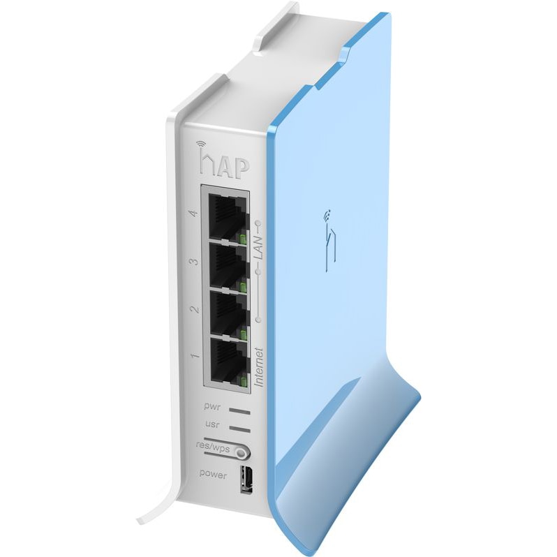 Overall athlete capacity Router wireless MikroTik hAP Lite, 650 MHz, 4 x LAN - eMAG.ro