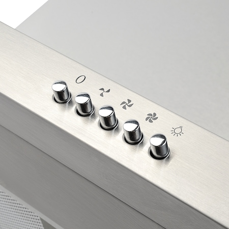 Hota incorporabila decorativa Star-Light HAD-160SS, Putere absorbtie 527 mc/h, 1 motor, 60 cm, Inox